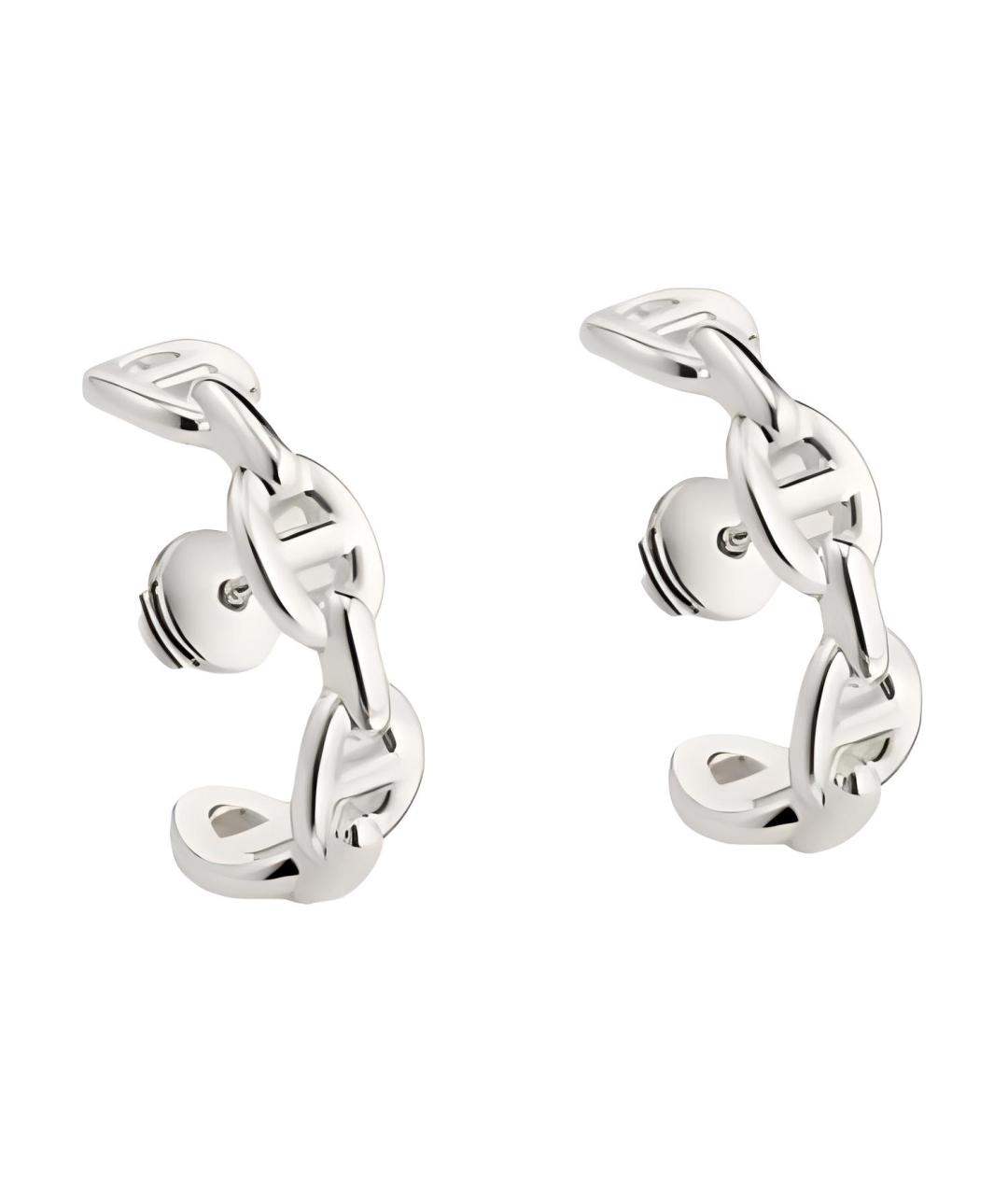 HERMES Серебряные серьги, фото 2