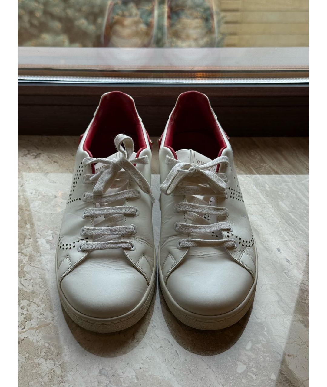 VALENTINO Белые кожаные кеды, фото 4
