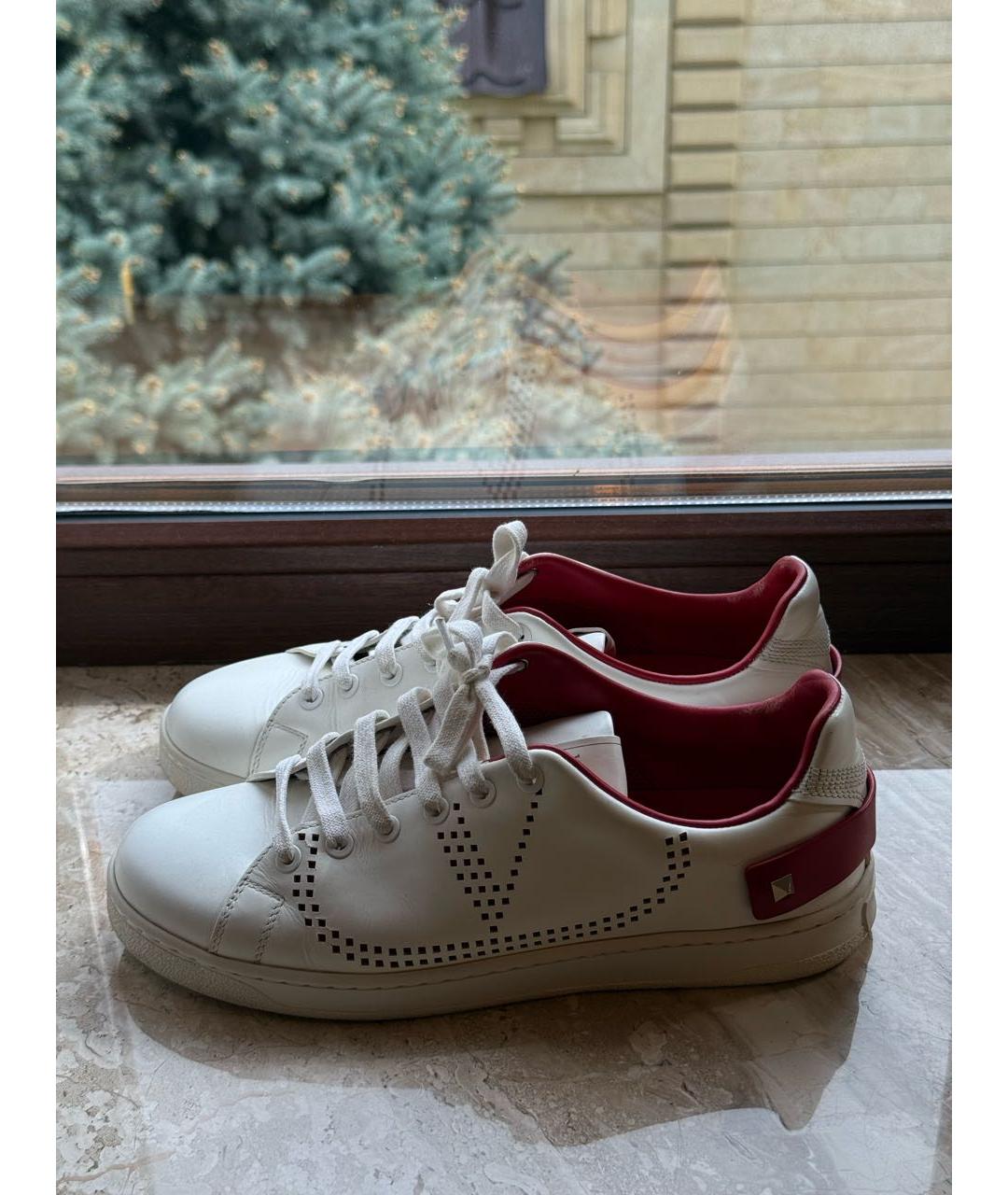 VALENTINO Белые кожаные кеды, фото 5