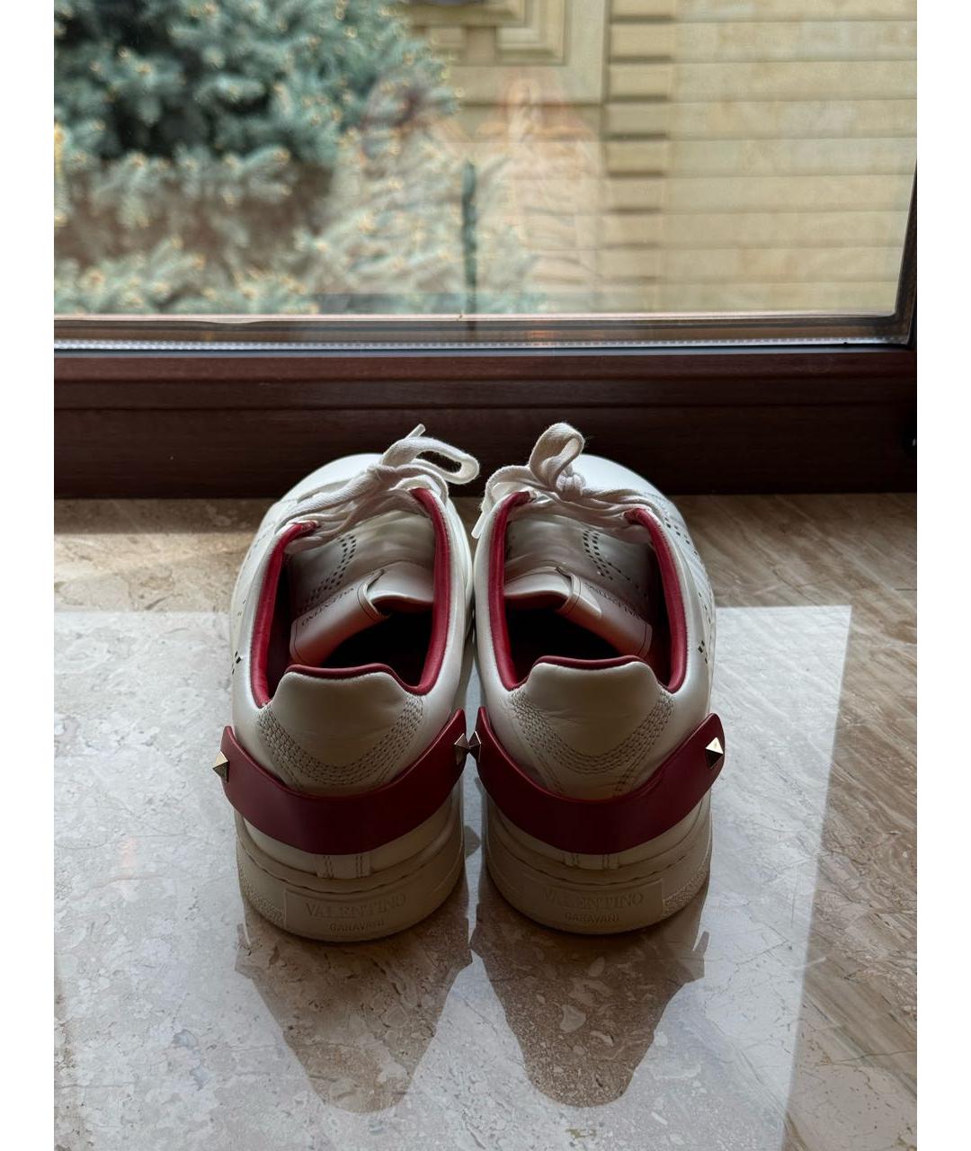 VALENTINO Белые кожаные кеды, фото 3