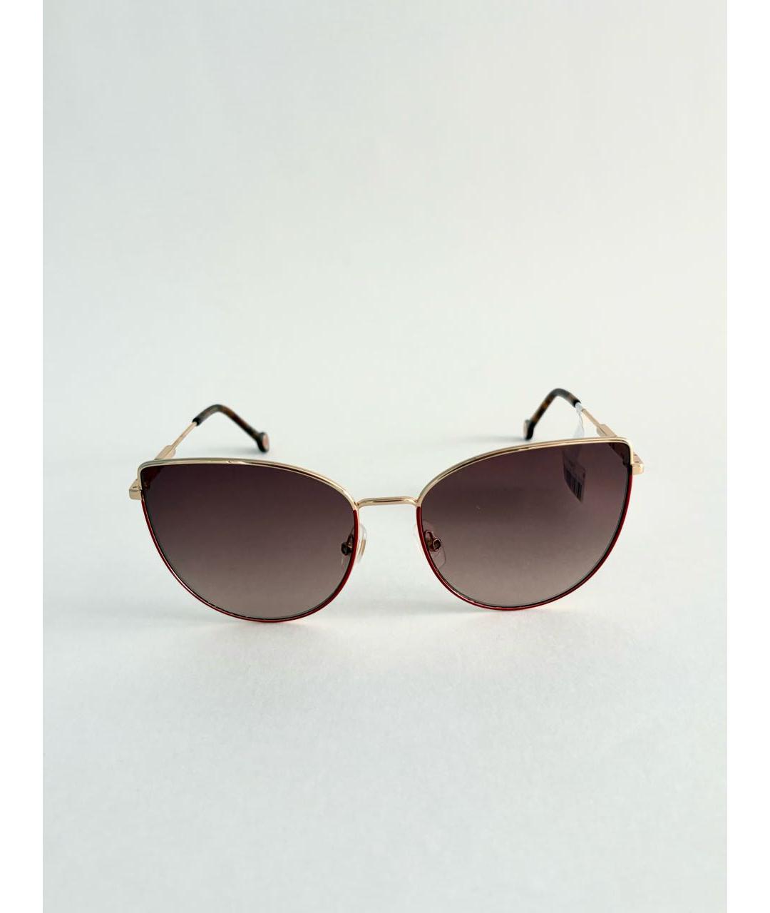 CAROLINA HERRERA Коричневые металлические солнцезащитные очки, фото 5