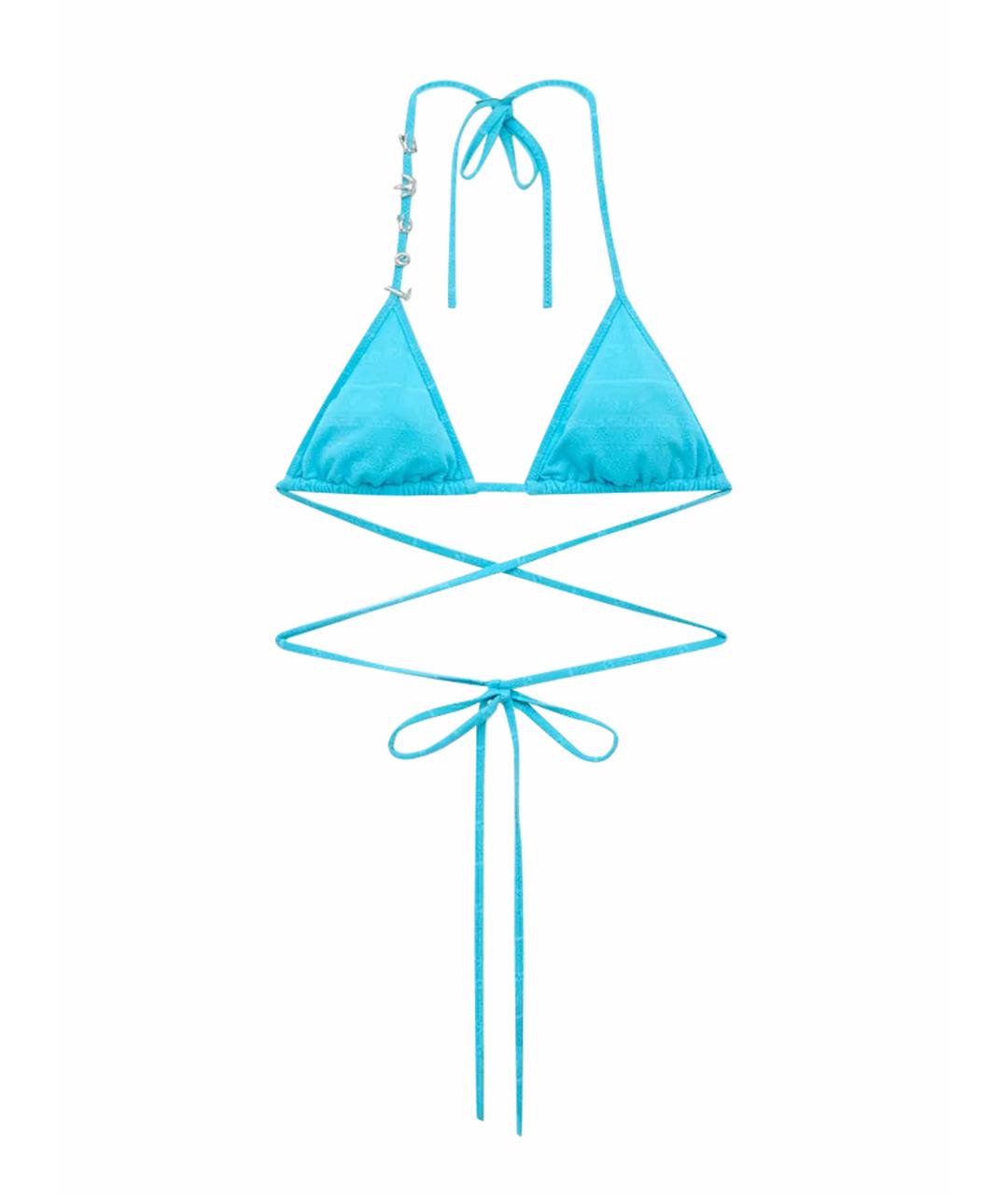 LOEWE Бирюзовый полиамидовый купальник, фото 1