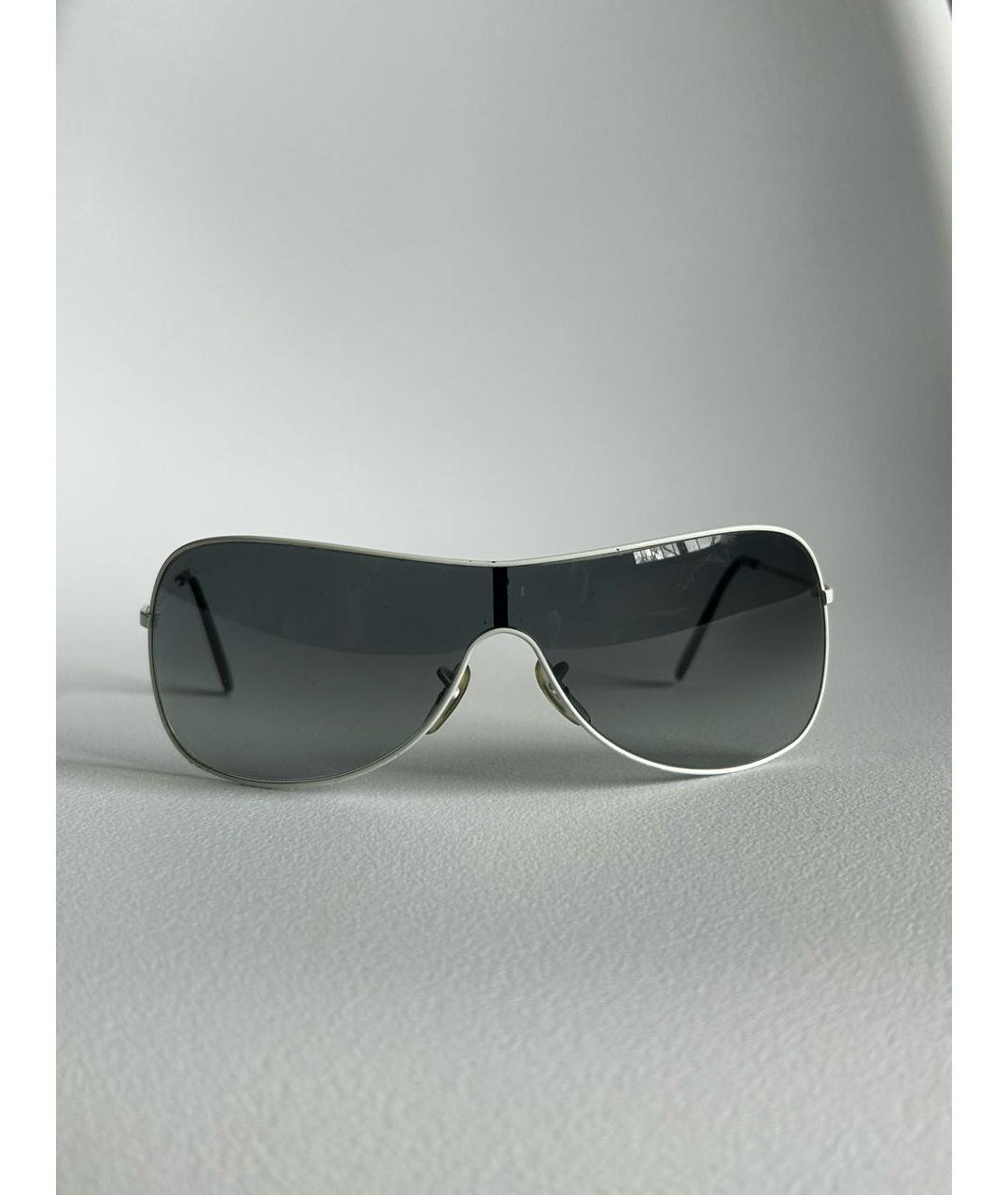 RAY BAN Белые металлические солнцезащитные очки, фото 8