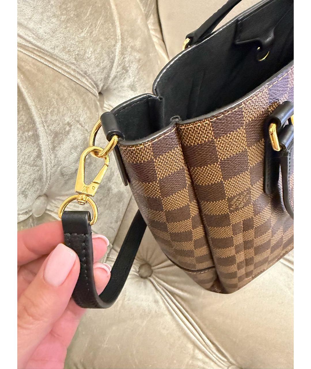 LOUIS VUITTON Коричневая сумка с короткими ручками, фото 8