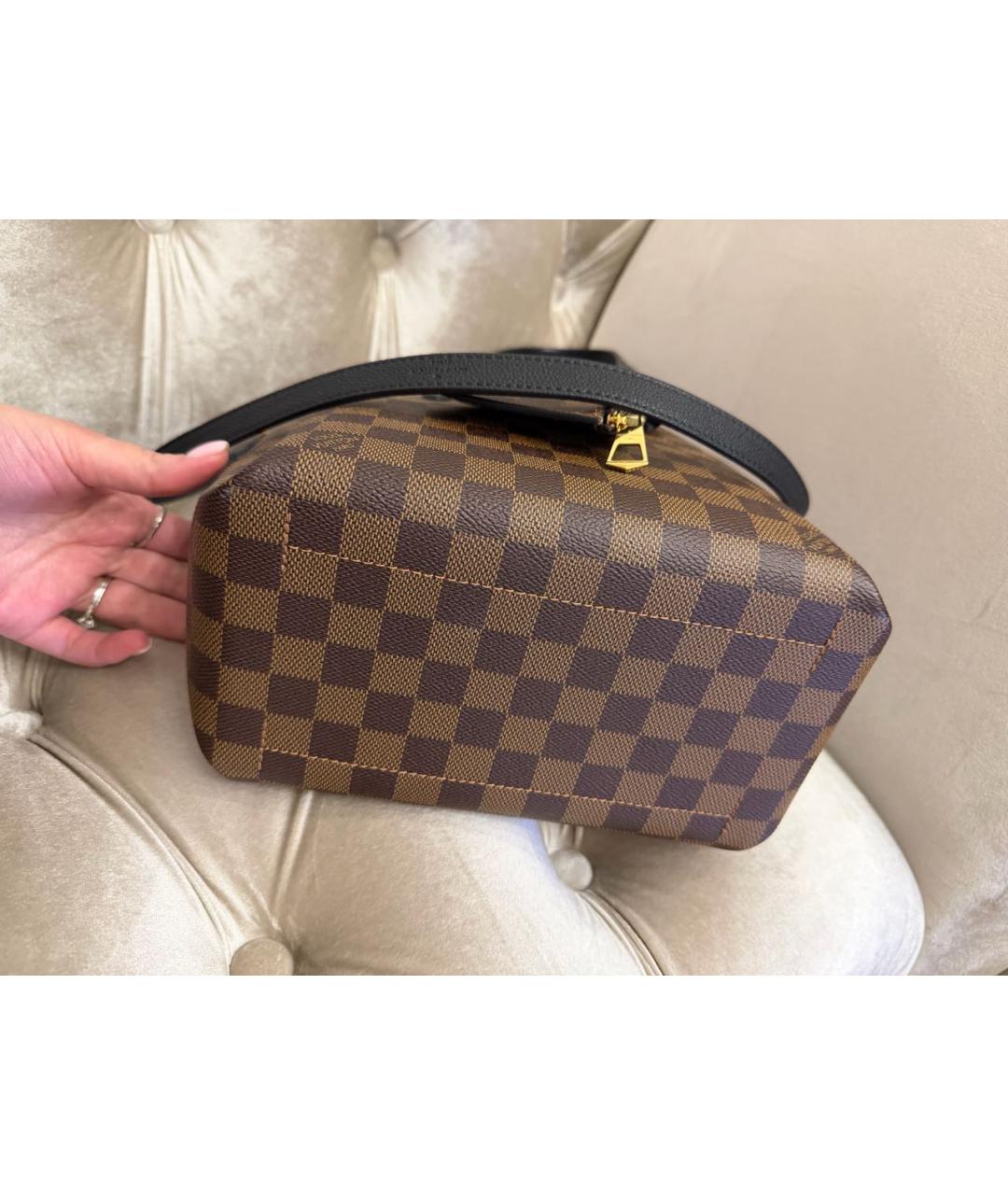 LOUIS VUITTON Коричневая сумка с короткими ручками, фото 7