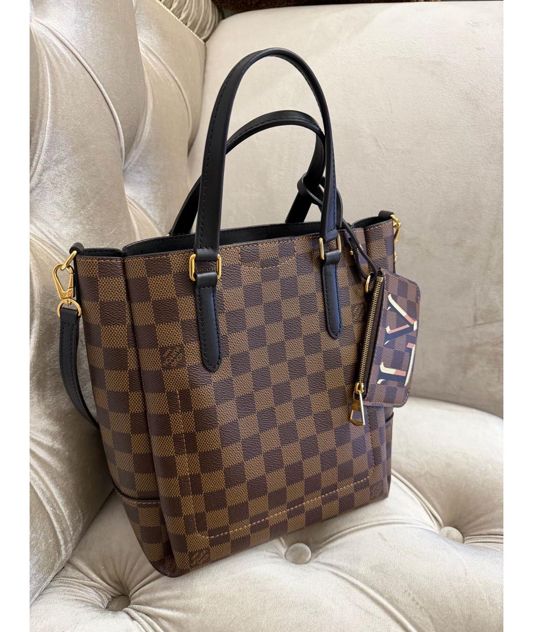 LOUIS VUITTON Коричневая сумка с короткими ручками, фото 2