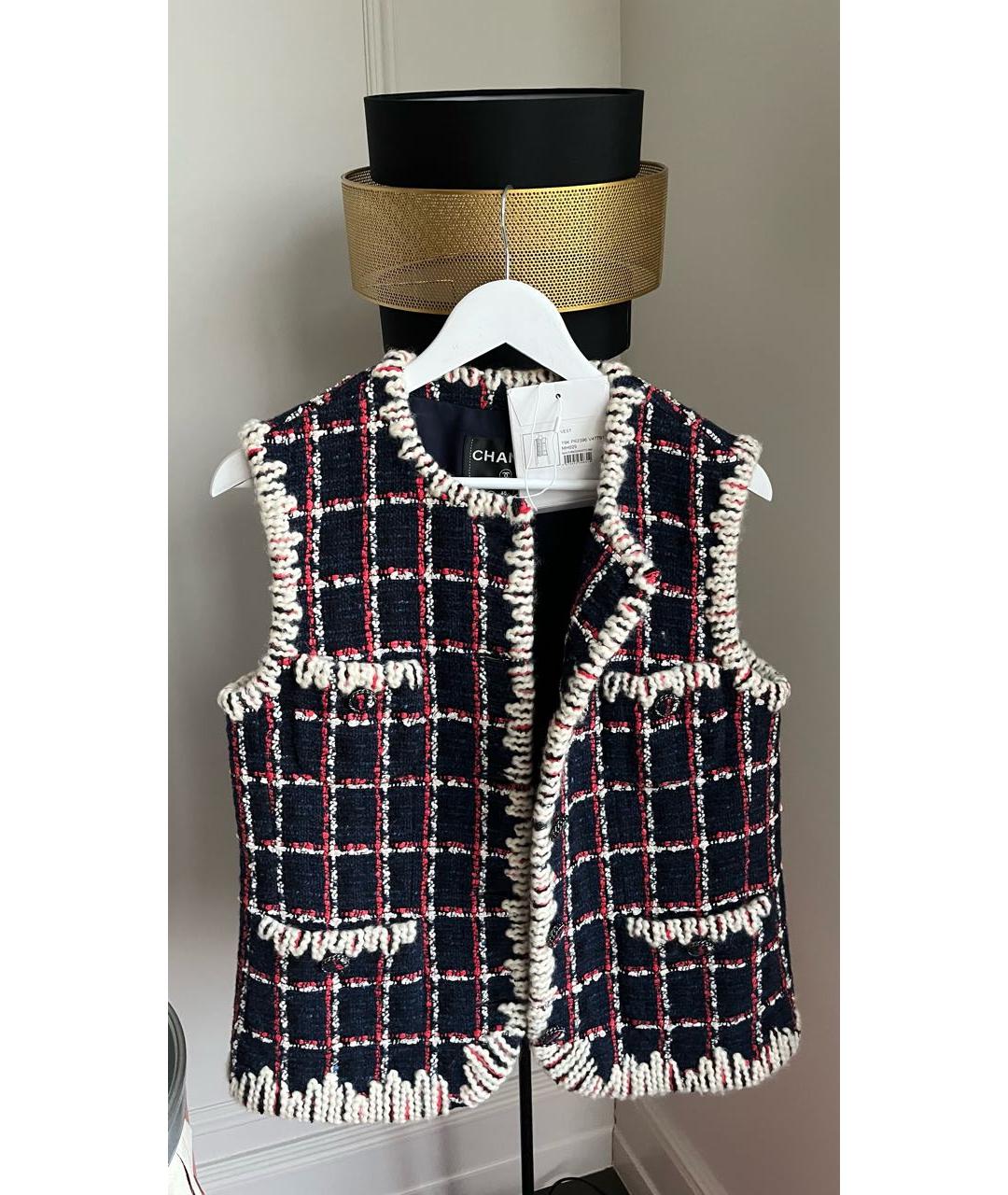 CHANEL Темно-синий жилет, фото 3