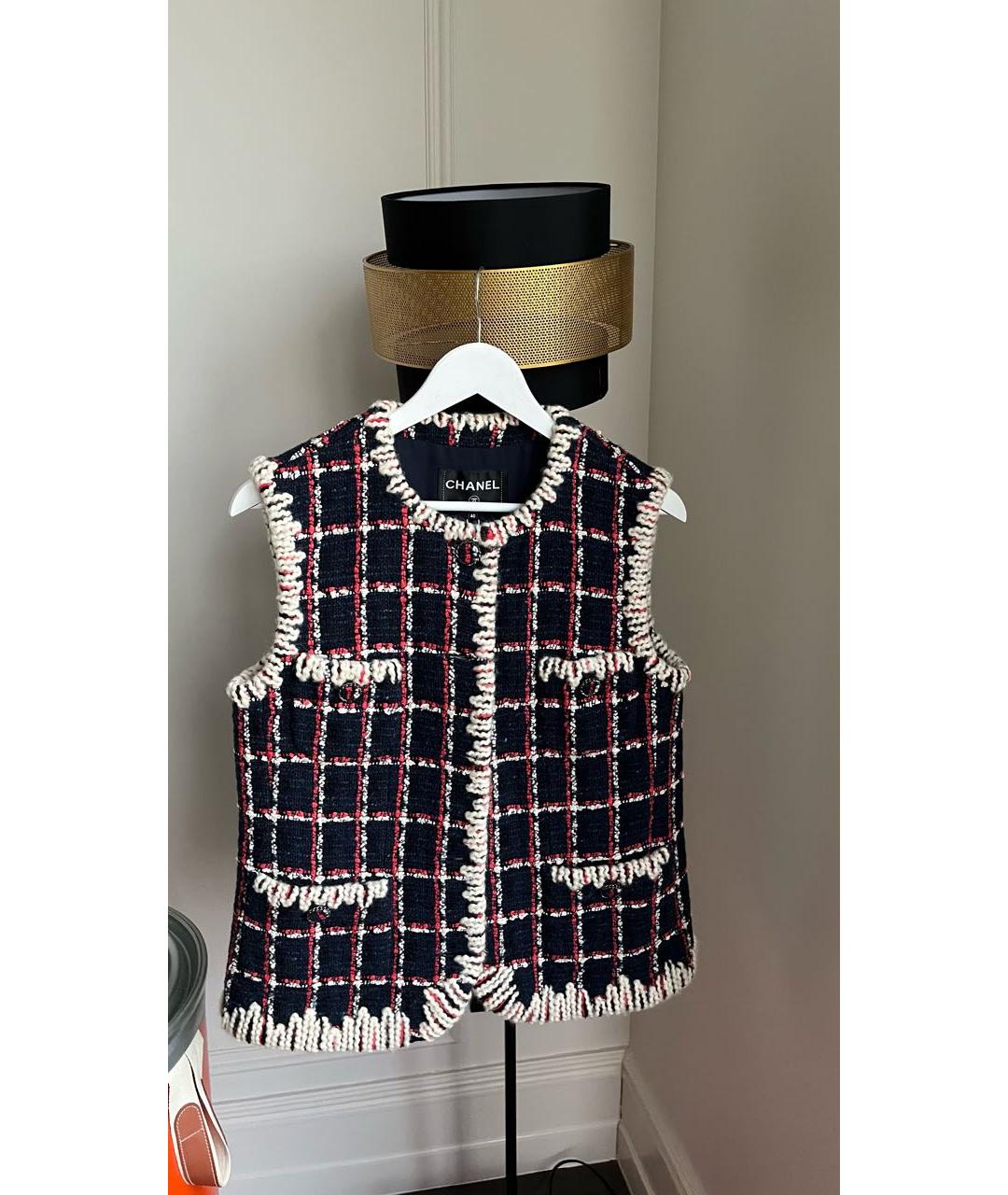 CHANEL Темно-синий жилет, фото 5