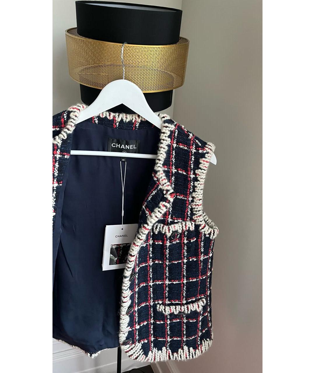 CHANEL Темно-синий жилет, фото 4