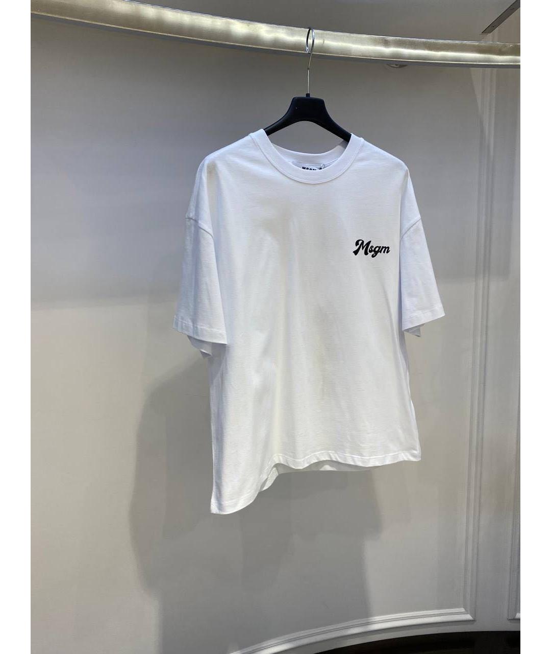 MSGM Белая футболка, фото 4