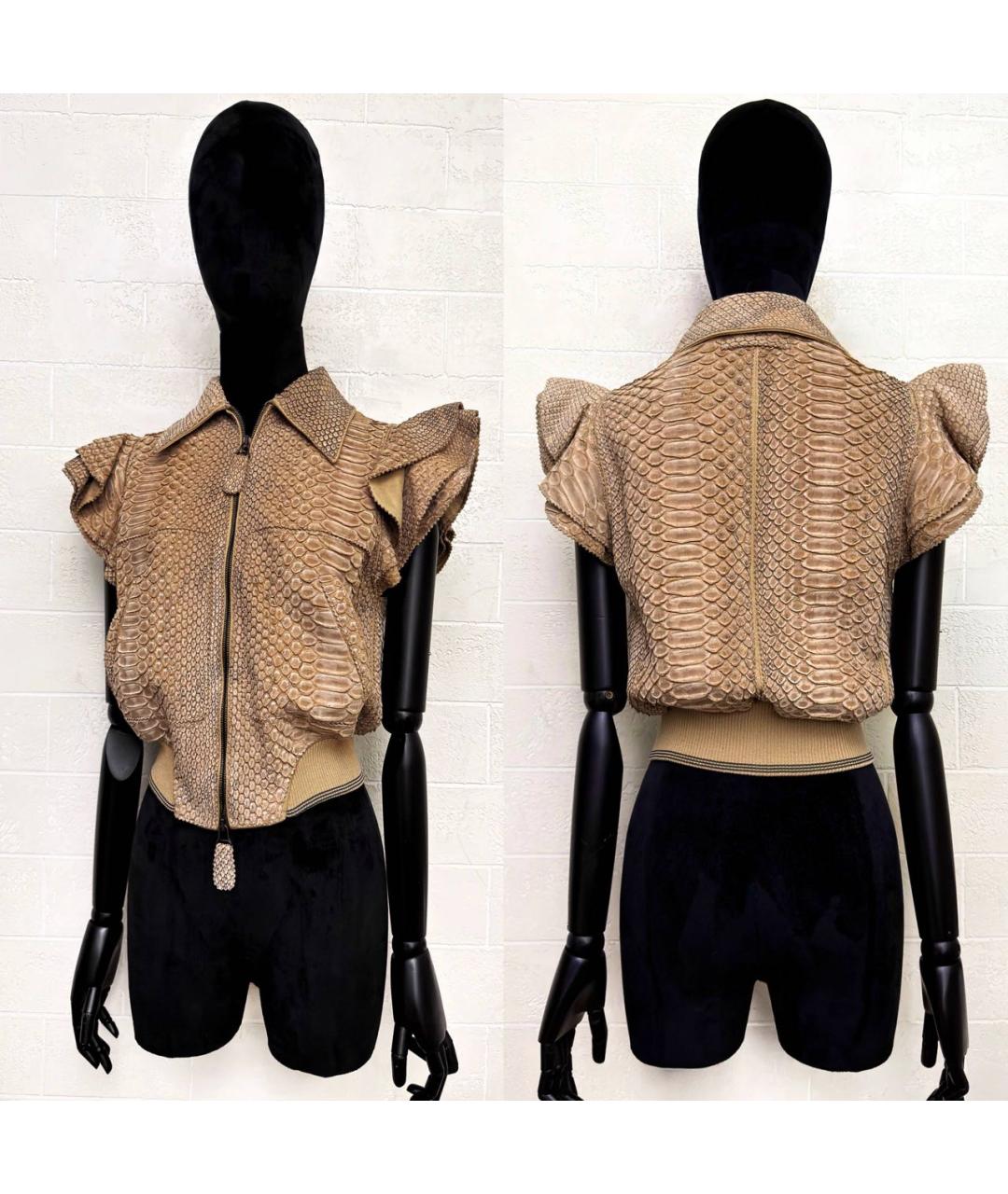 JEAN PAUL GAULTIER Жилетка из экзотической кожи, фото 3