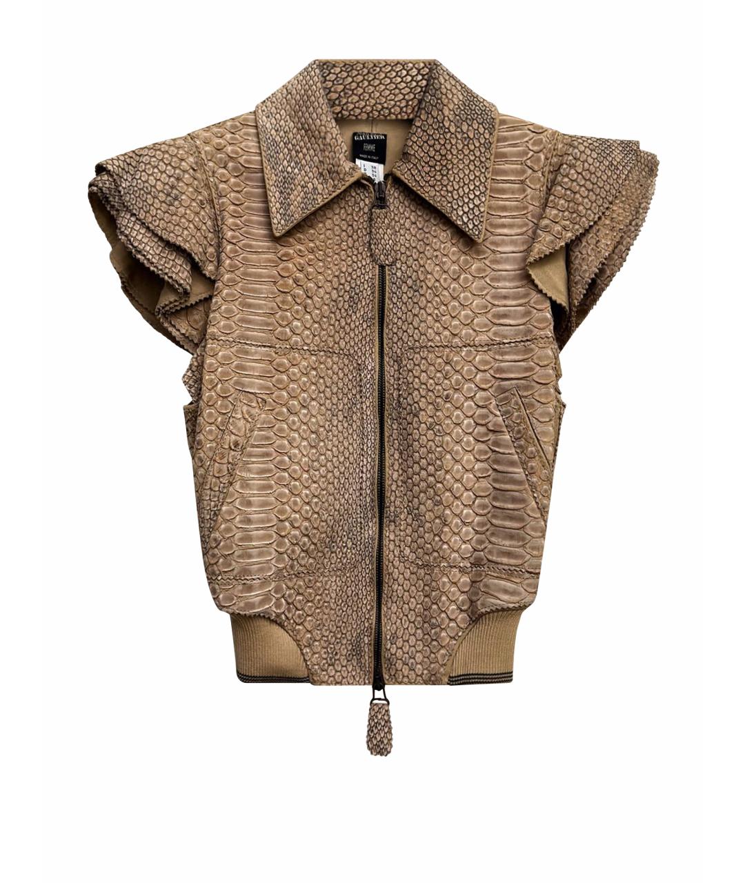 JEAN PAUL GAULTIER Жилетка из экзотической кожи, фото 1