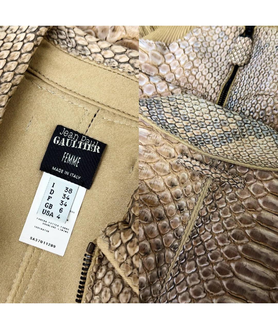 JEAN PAUL GAULTIER Жилетка из экзотической кожи, фото 4