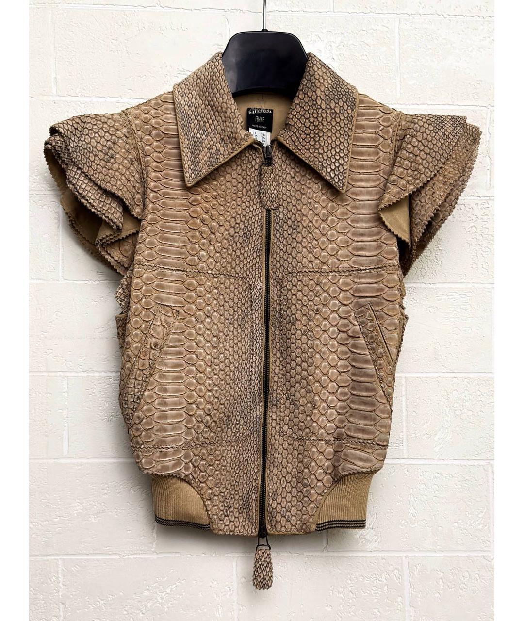 JEAN PAUL GAULTIER Жилетка из экзотической кожи, фото 6