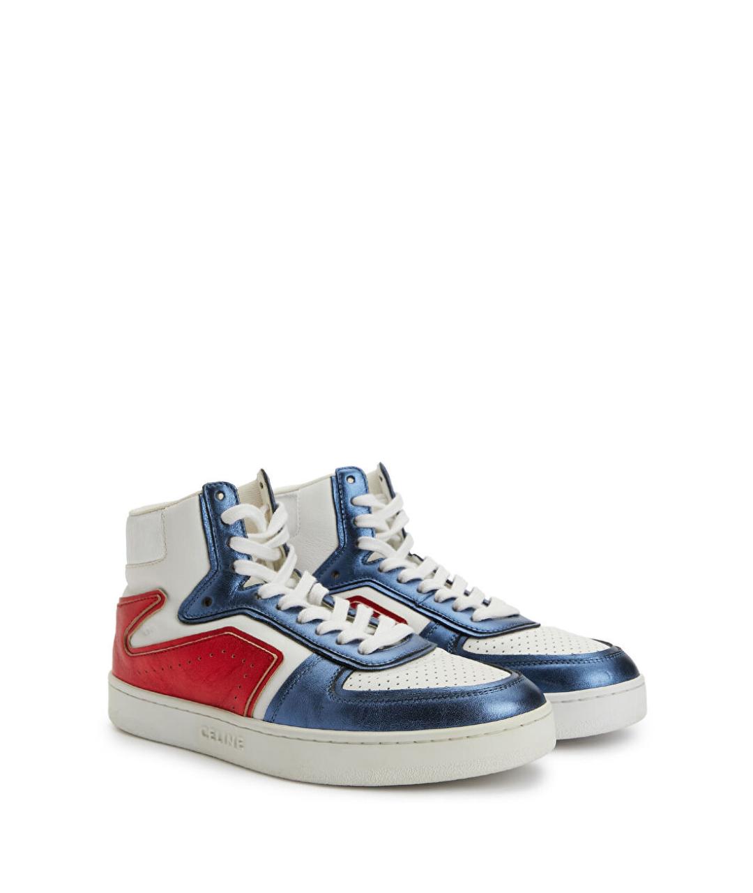 CELINE Мульти кожаные кроссовки, фото 6