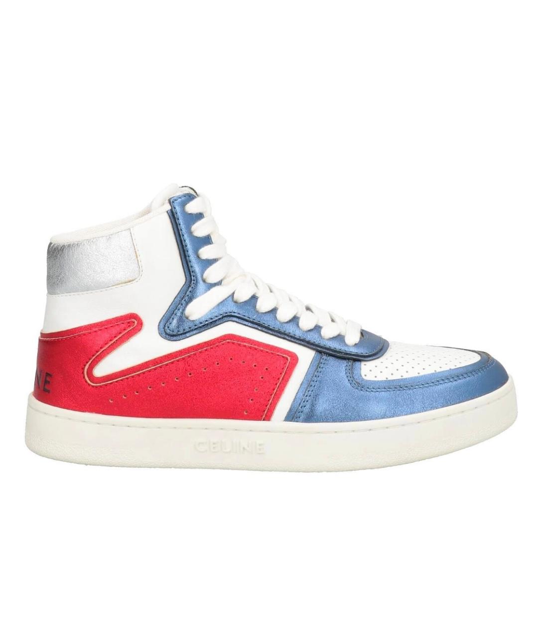 CELINE Мульти кожаные кроссовки, фото 9