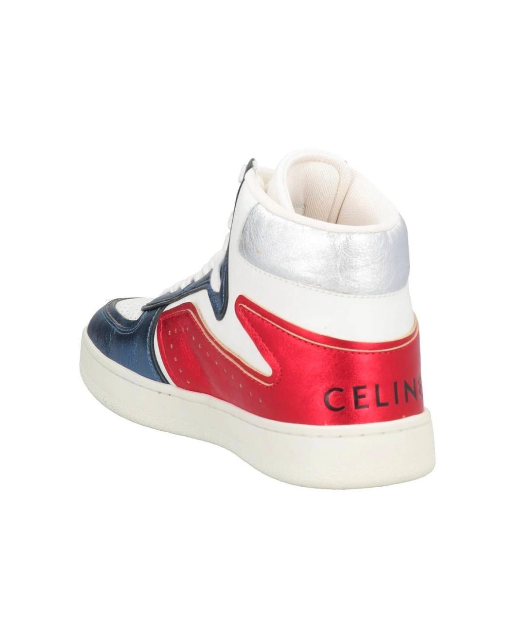CELINE Мульти кожаные кроссовки, фото 4