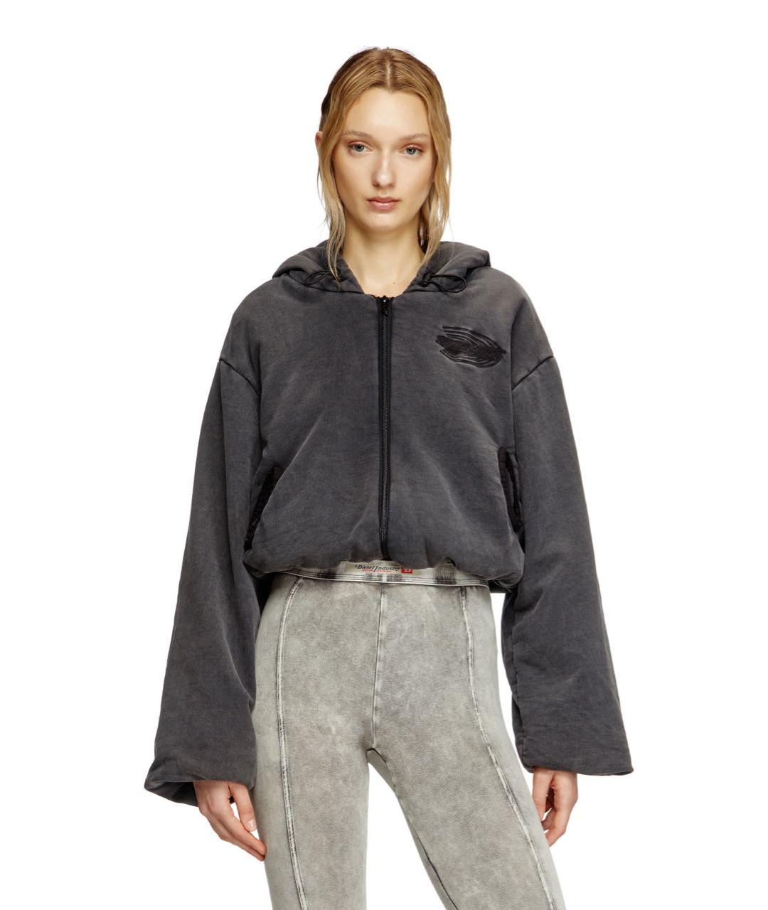 DIESEL Серая хлопковая куртка, фото 2