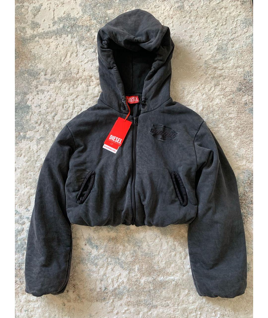 DIESEL Серая хлопковая куртка, фото 4