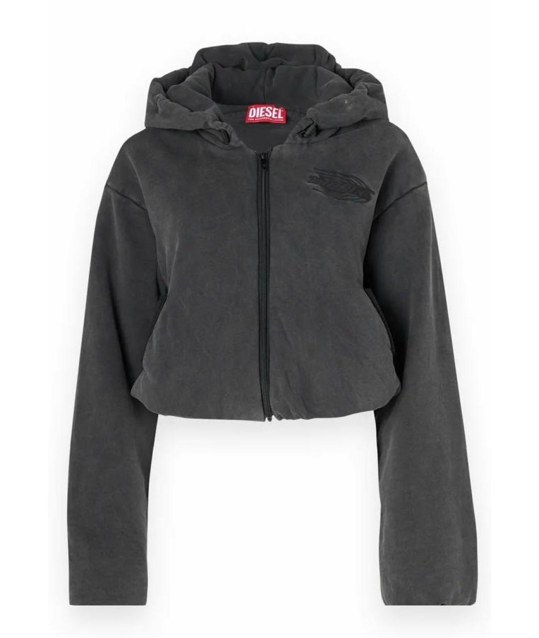 DIESEL Серая хлопковая куртка, фото 9