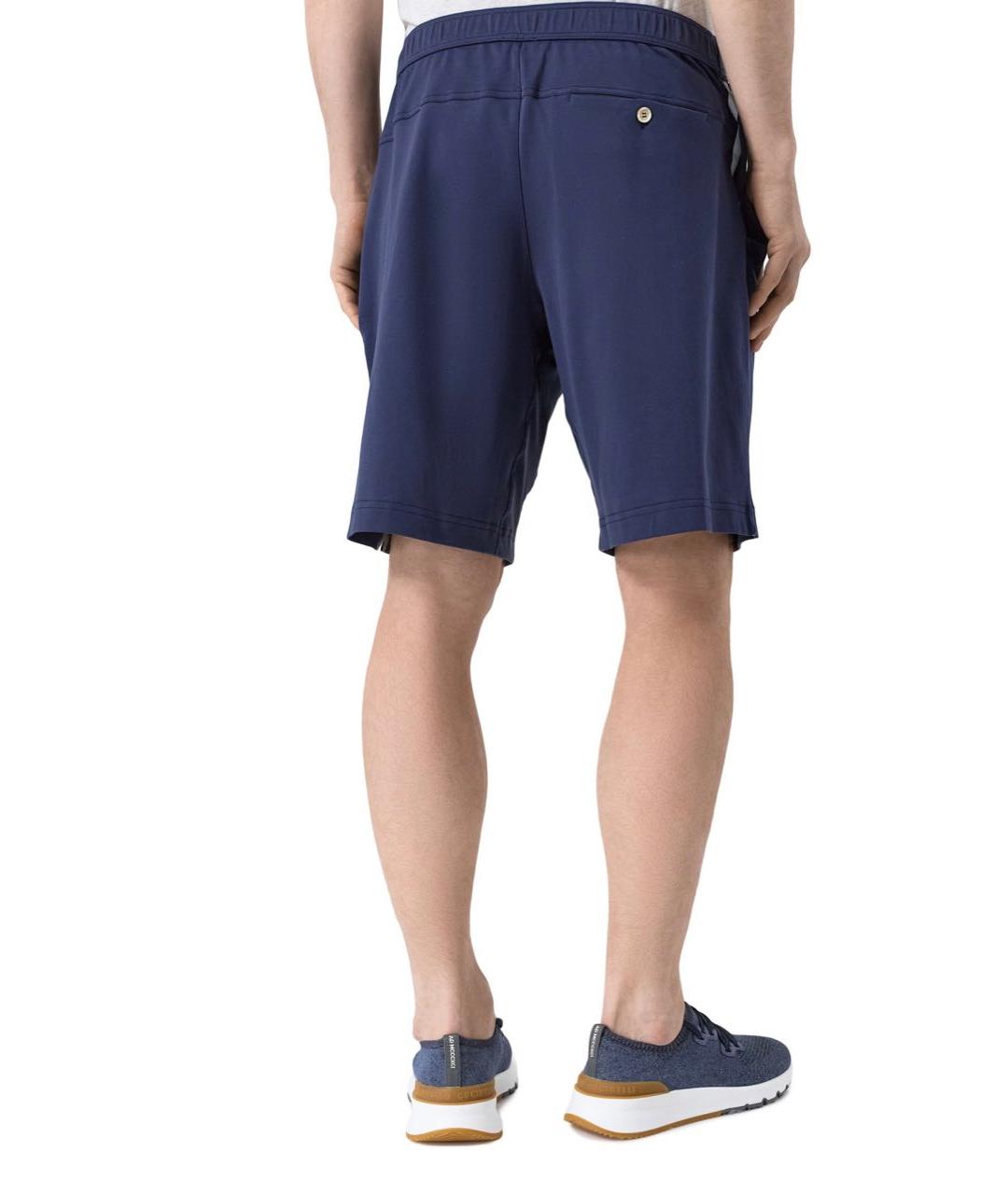 BRUNELLO CUCINELLI Темно-синие хлопковые шорты, фото 5