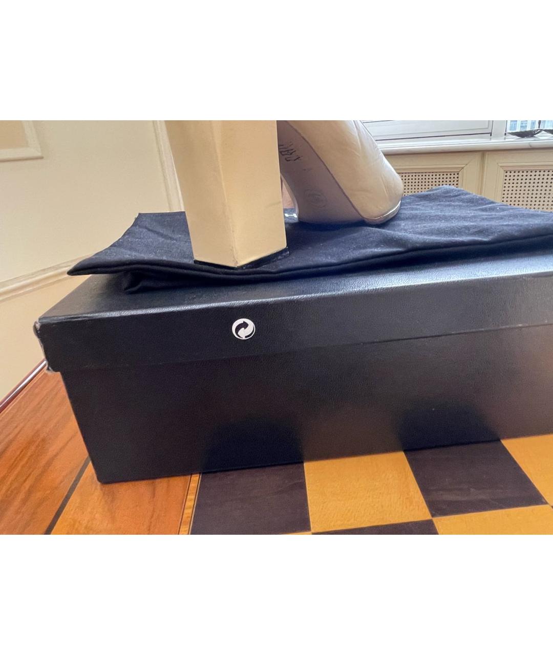 CHANEL Бежевые кожаные туфли, фото 7