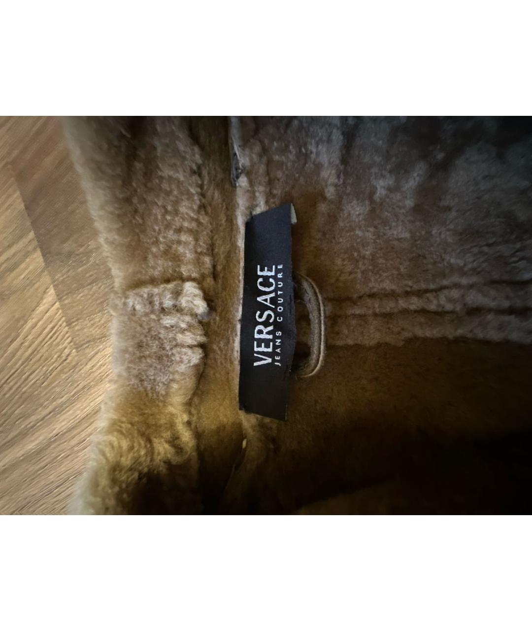 VERSACE JEANS COUTURE Коричневая дубленка/шуба, фото 3