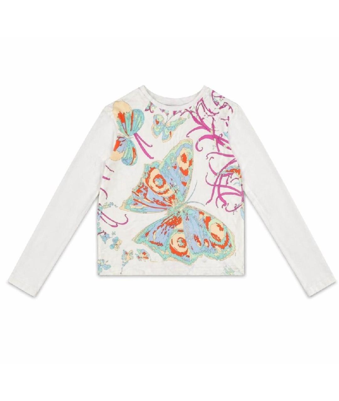 EMILIO PUCCI Белый хлопковый детская футболка / топ, фото 2
