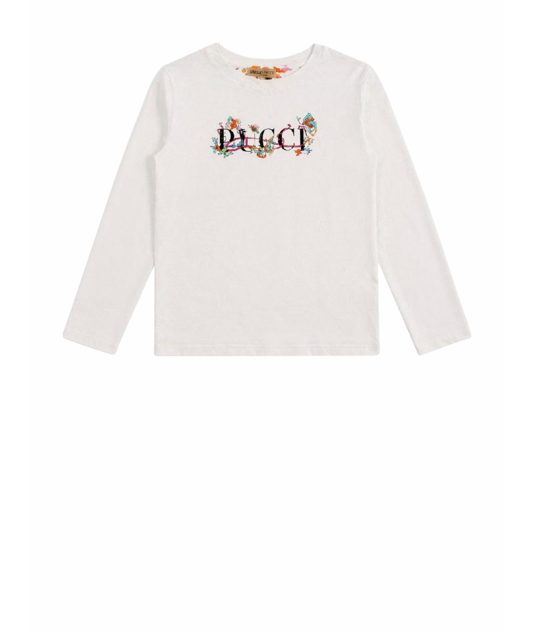 EMILIO PUCCI Белый хлопковый детская футболка / топ, фото 1
