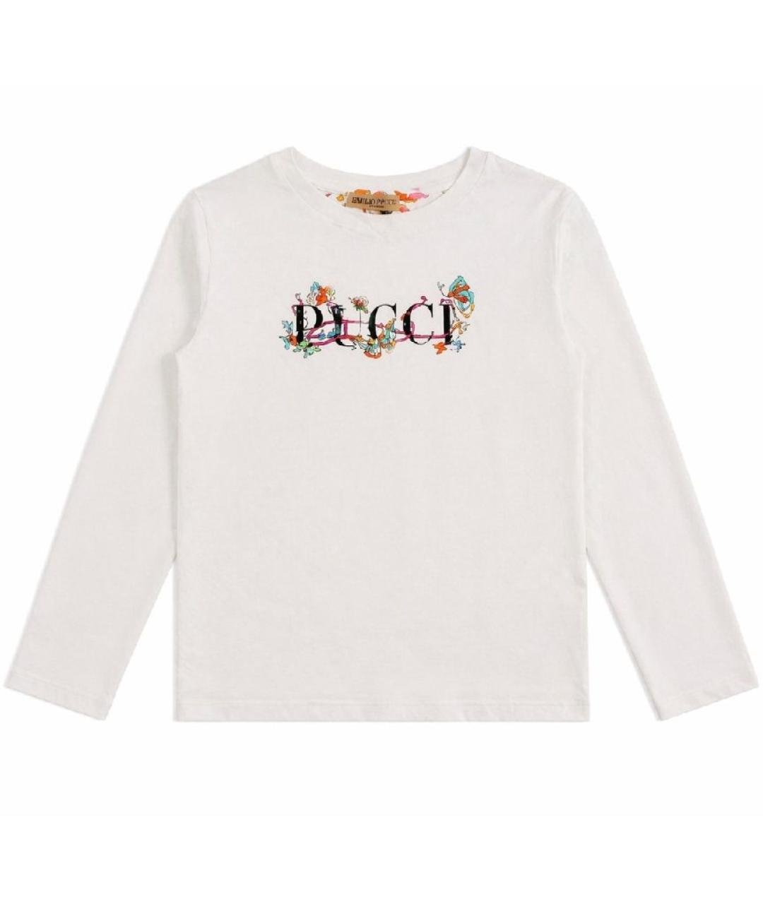 EMILIO PUCCI Белый хлопковый детская футболка / топ, фото 4