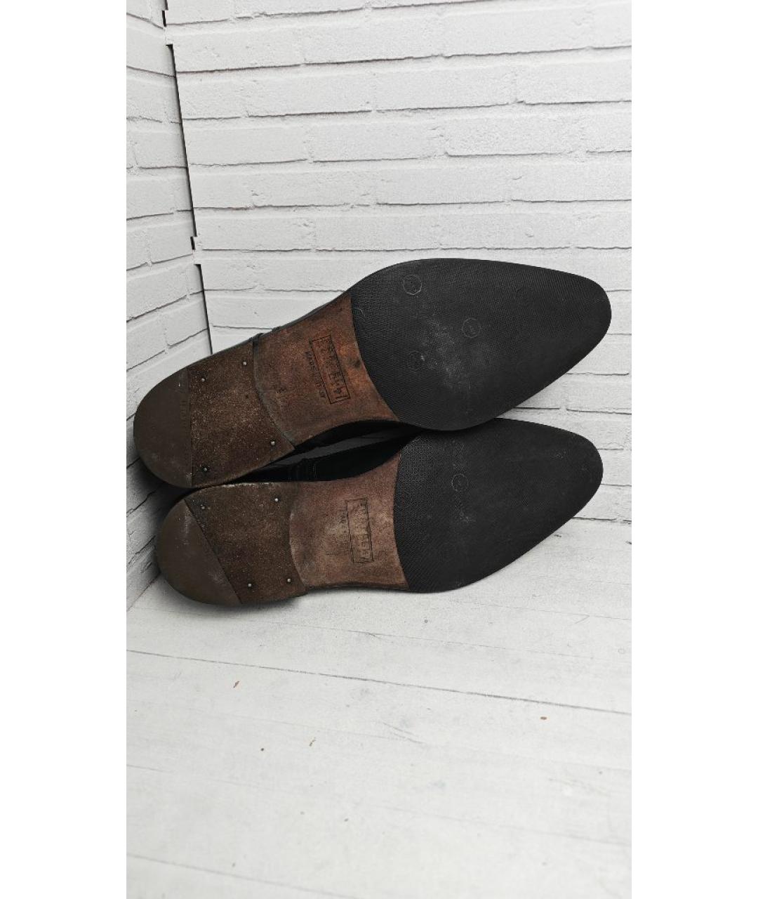 FRATELLI ROSSETTI Черные кожаные туфли, фото 7