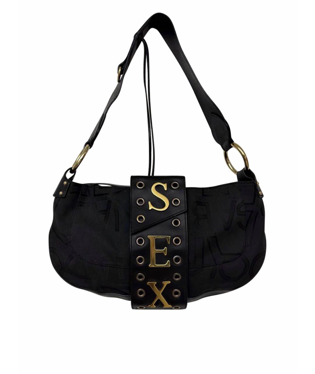 DOLCE&GABBANA Черная сумка с короткими ручками, фото 1