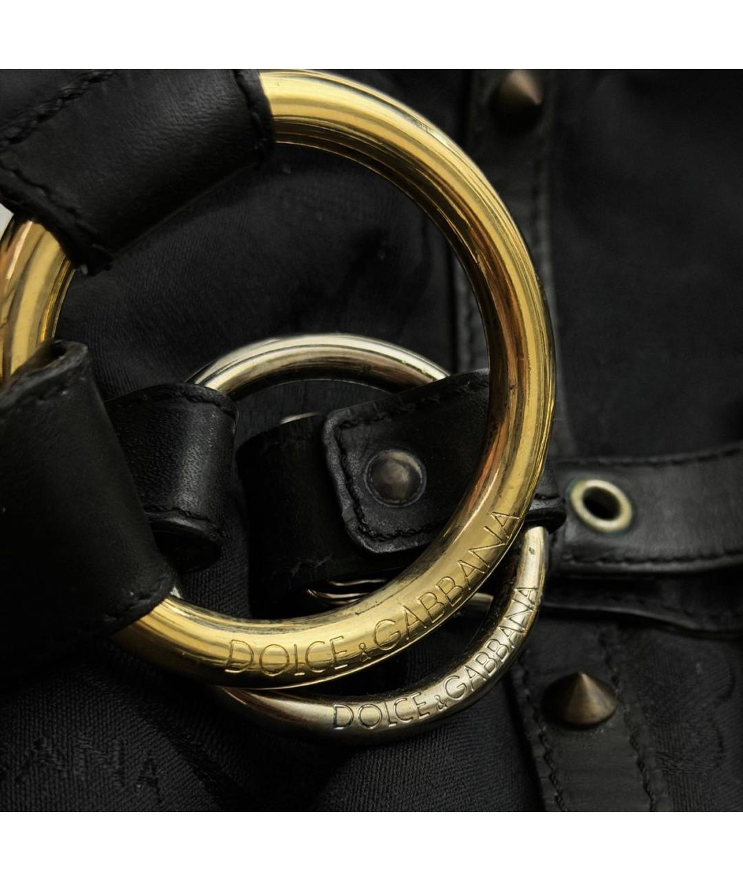 DOLCE&GABBANA Черная сумка с короткими ручками, фото 3
