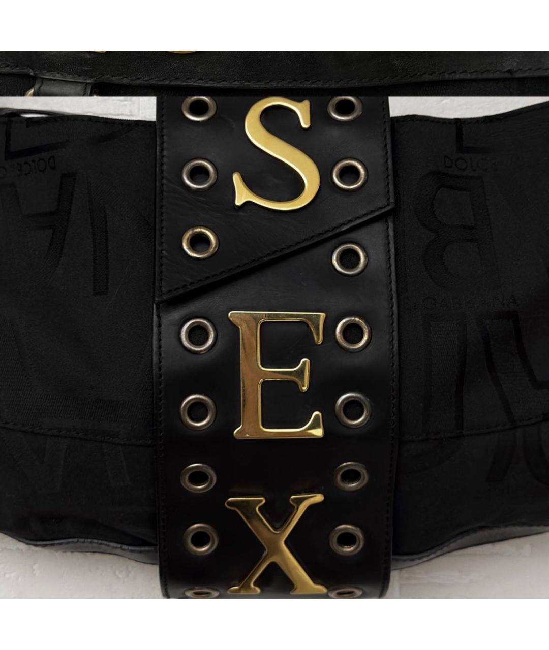 DOLCE&GABBANA Черная сумка с короткими ручками, фото 2