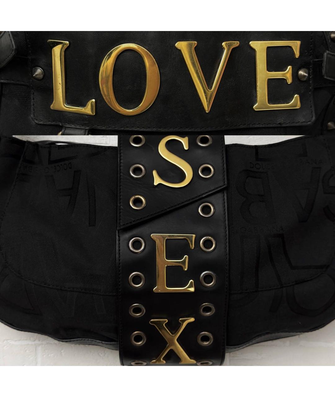 DOLCE&GABBANA Черная сумка с короткими ручками, фото 2