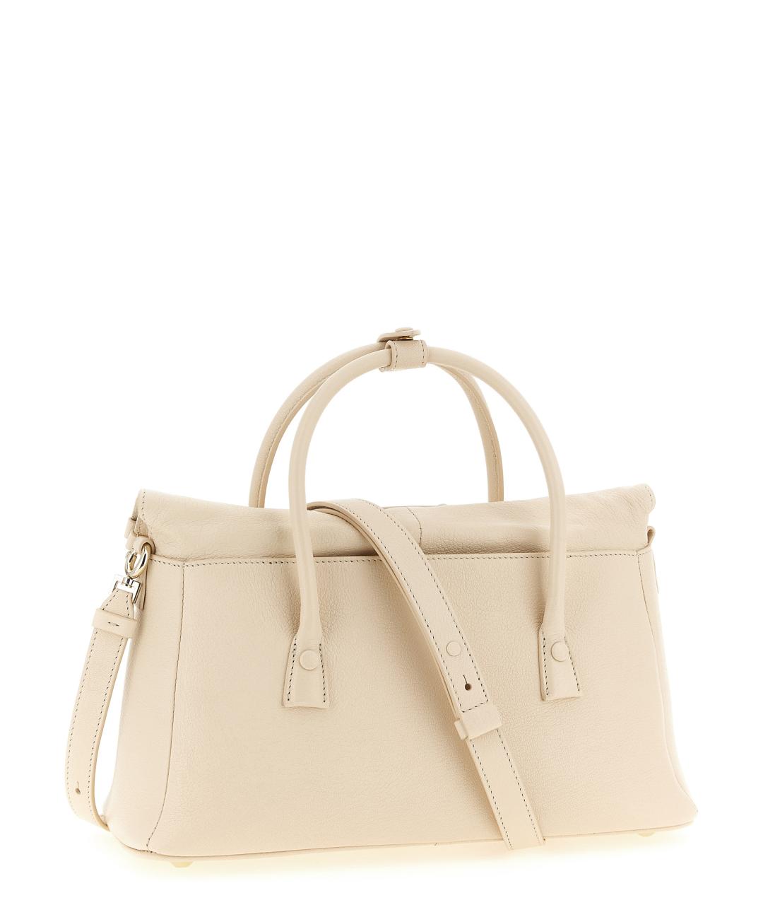 MAISON MARGIELA Бежевая кожаная сумка тоут, фото 2