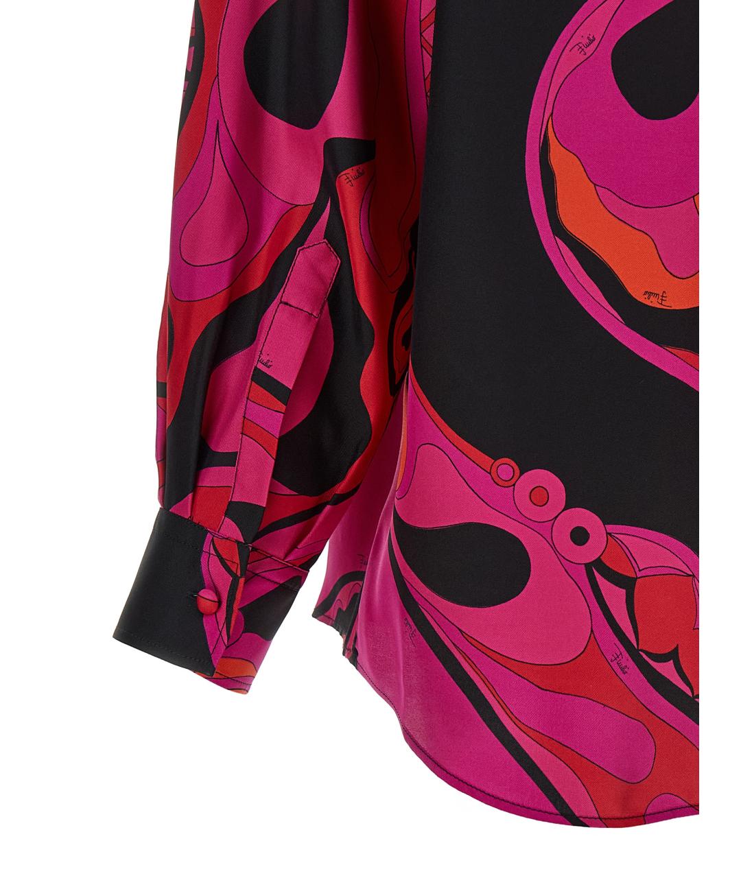 EMILIO PUCCI Фуксия шелковая блузы, фото 4