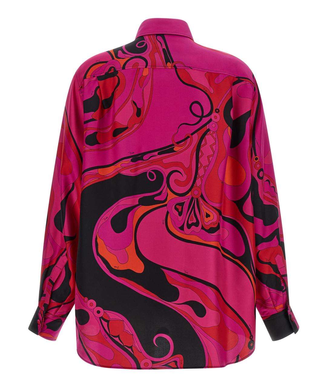 EMILIO PUCCI Фуксия шелковая блузы, фото 2