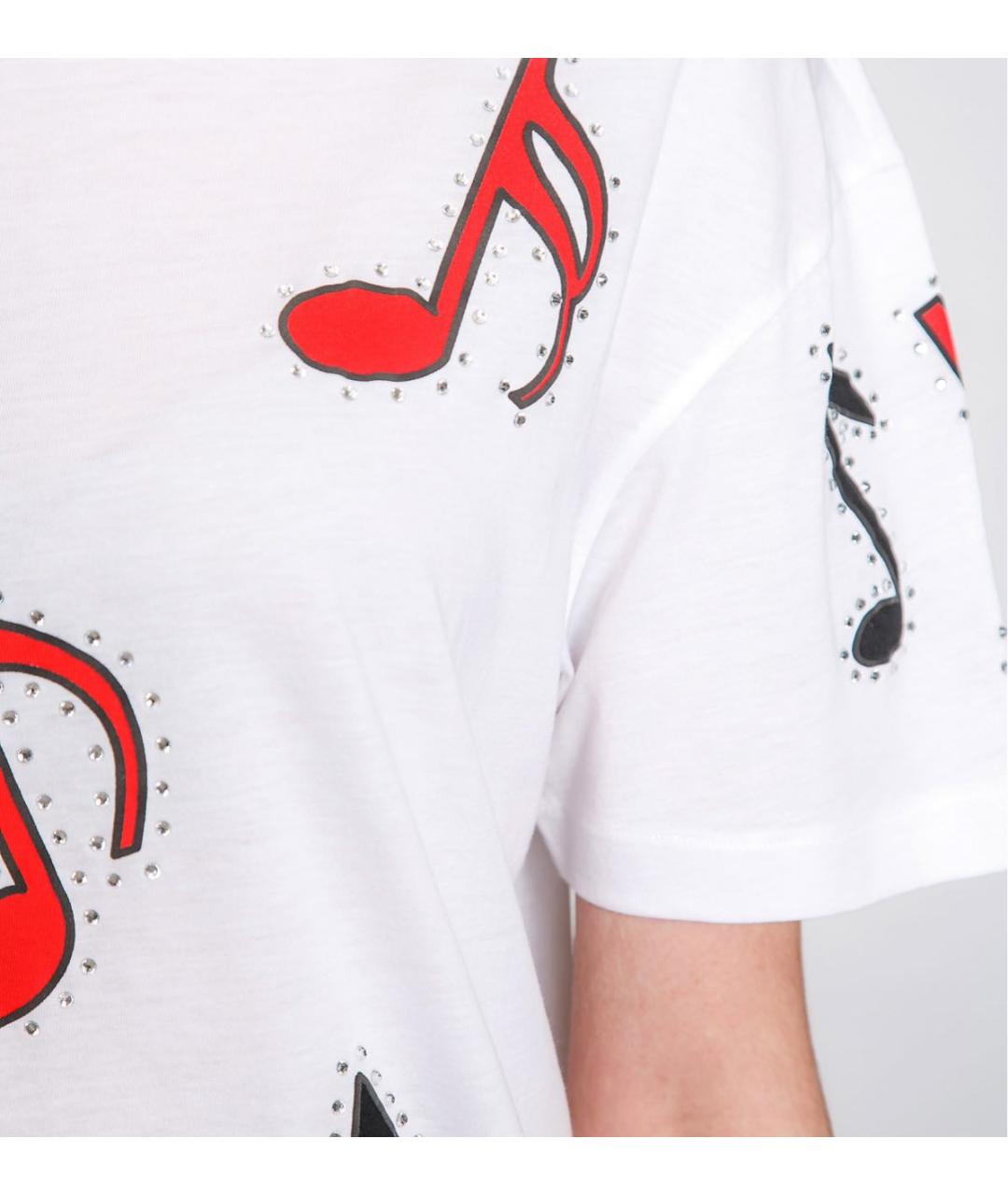 STELLA MCCARTNEY Белая хлопковая футболка, фото 5