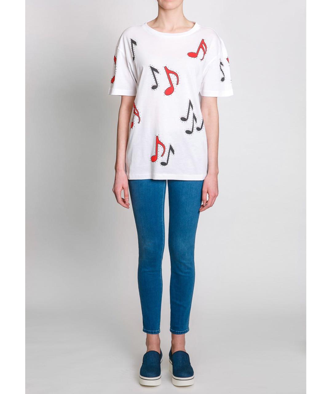 STELLA MCCARTNEY Белая хлопковая футболка, фото 2