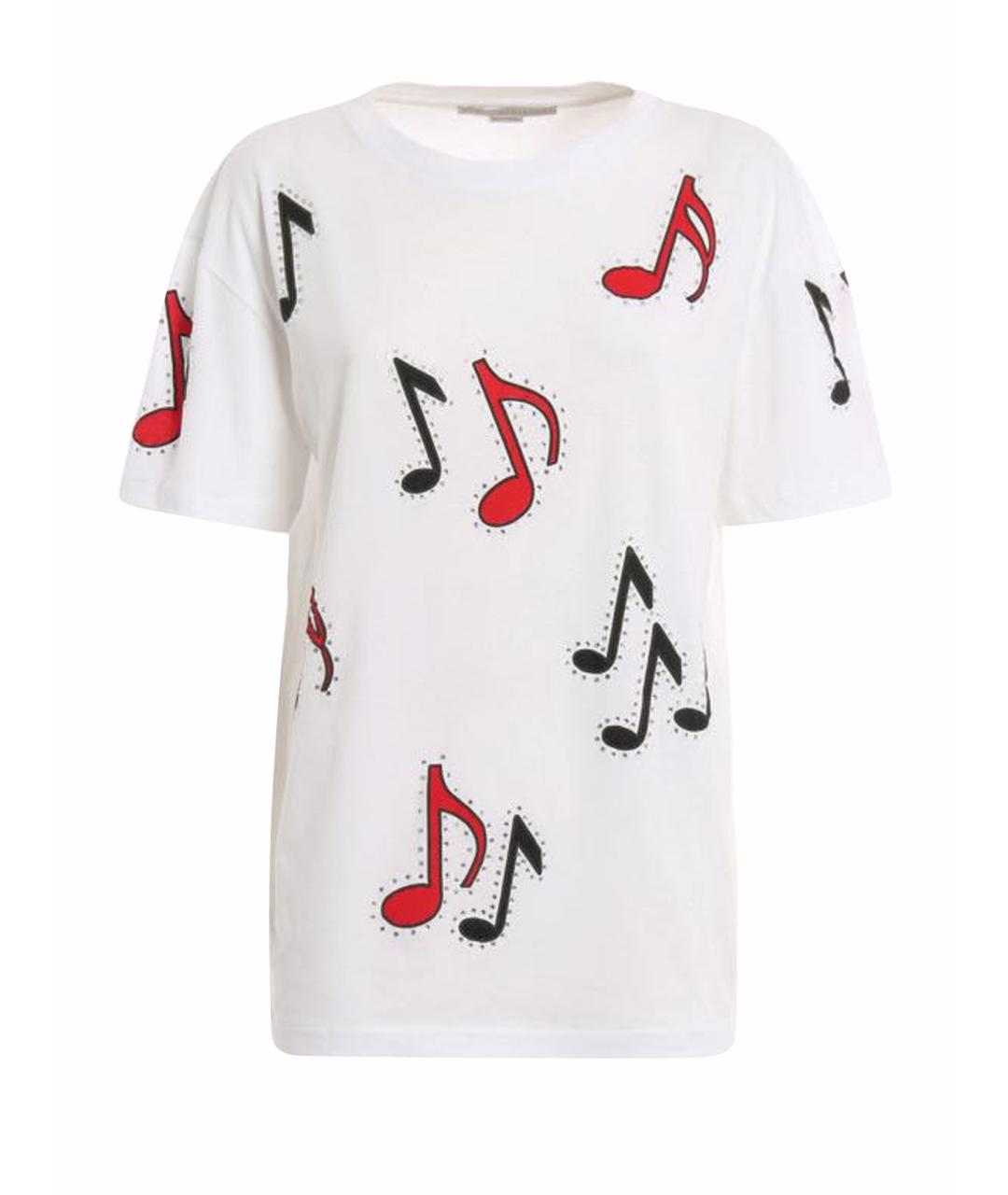 STELLA MCCARTNEY Белая хлопковая футболка, фото 9