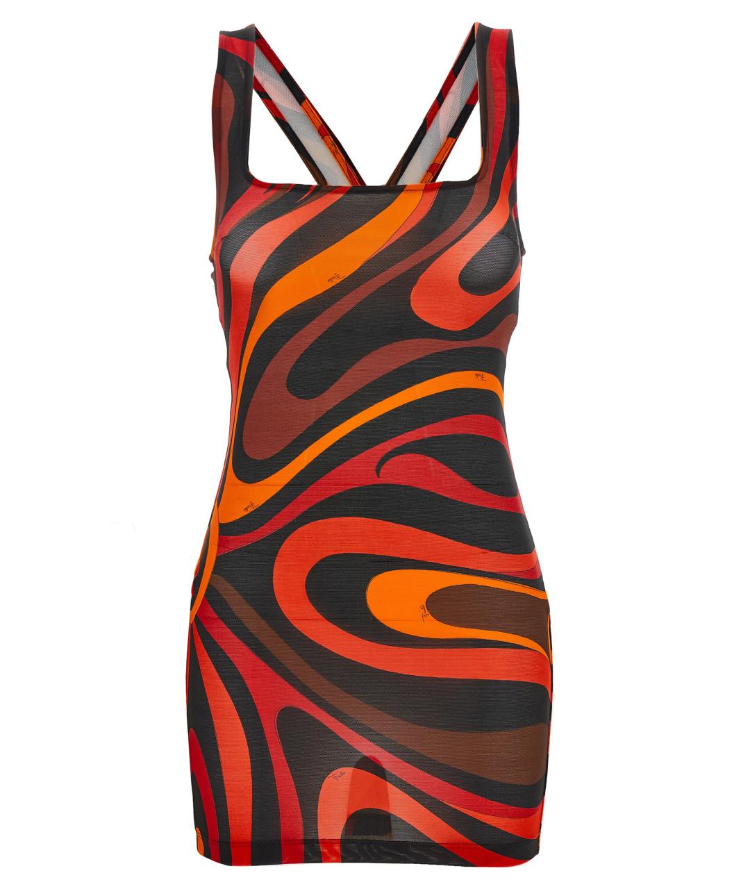 EMILIO PUCCI Мульти полиамидовое платье, фото 1