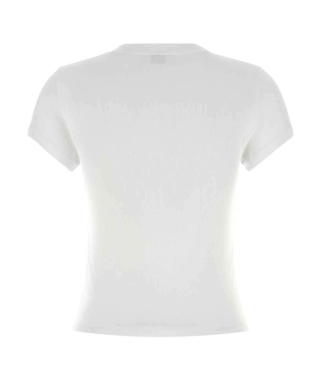 SAINT LAURENT Белая хлопковая футболка, фото 2