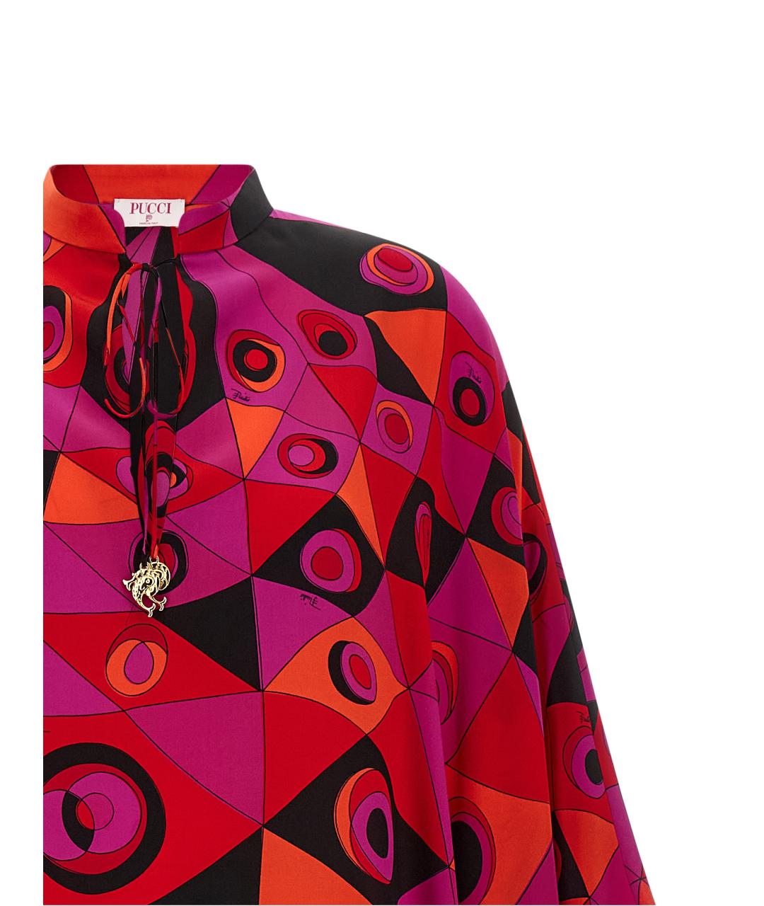 EMILIO PUCCI Фуксия шелковое коктейльное платье, фото 3