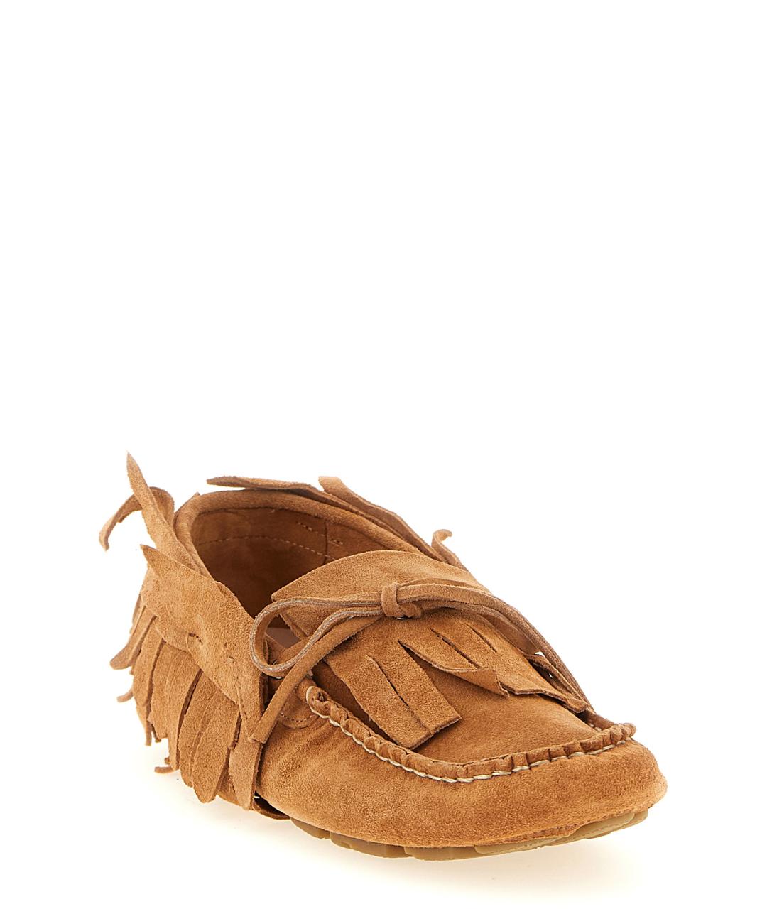 ALBERTA FERRETTI Коричневые замшевые лоферы, фото 2