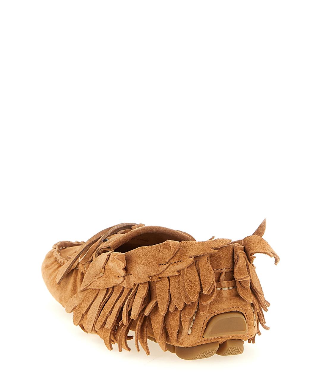 ALBERTA FERRETTI Коричневые замшевые лоферы, фото 3