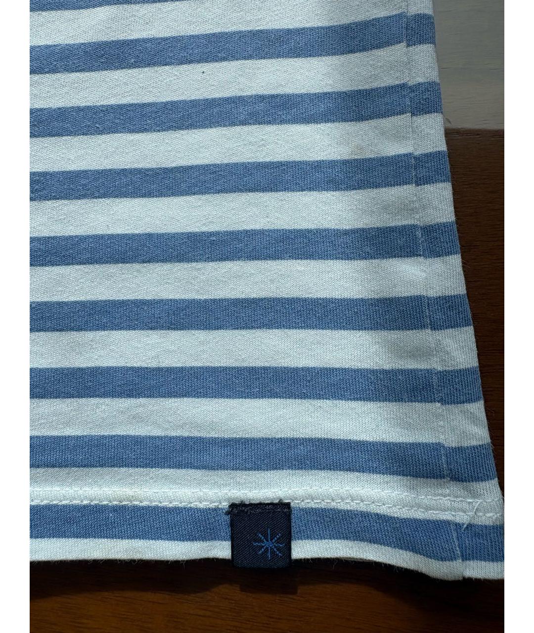 MANU ATELIER Голубая хлопковая детская футболка, фото 5