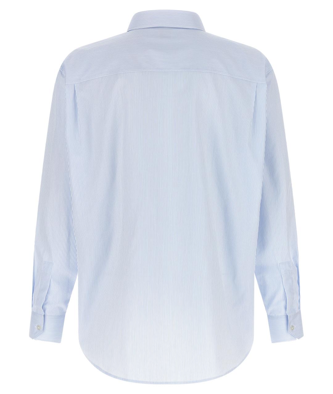 SAINT LAURENT Голубая хлопковая классическая рубашка, фото 2