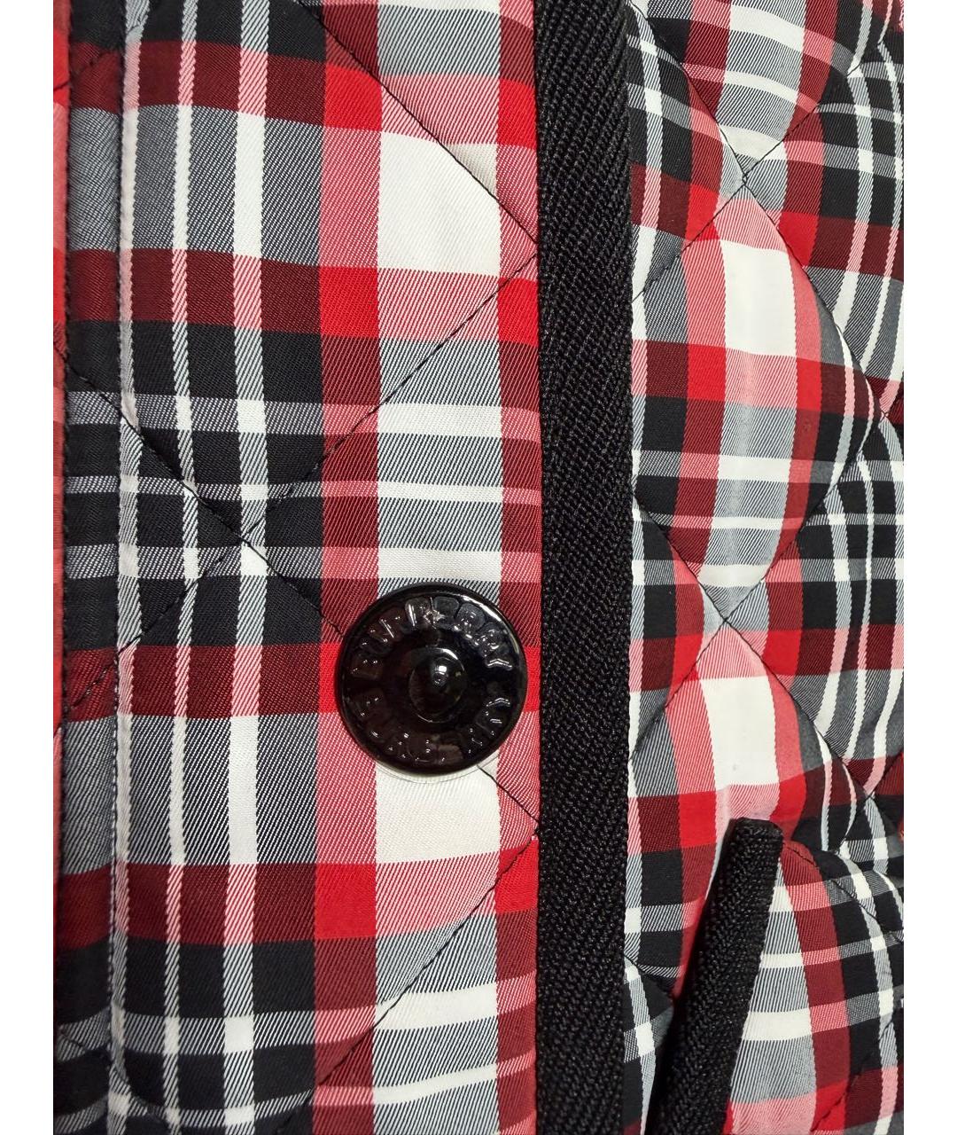 BURBERRY Красная полиамидовая куртка, фото 5