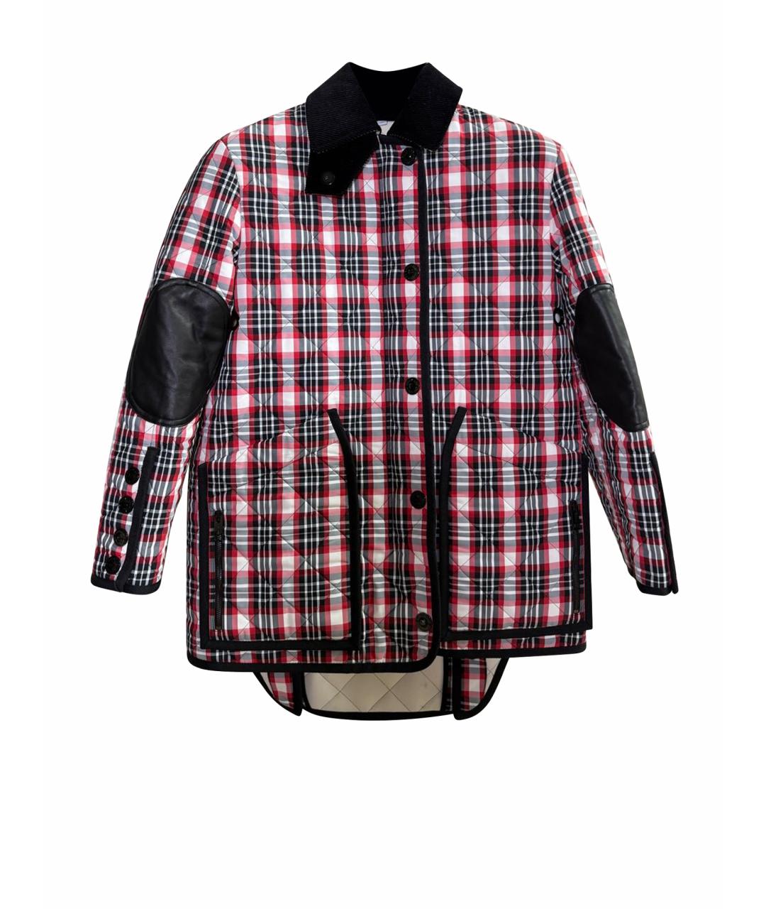 BURBERRY Красная полиамидовая куртка, фото 1